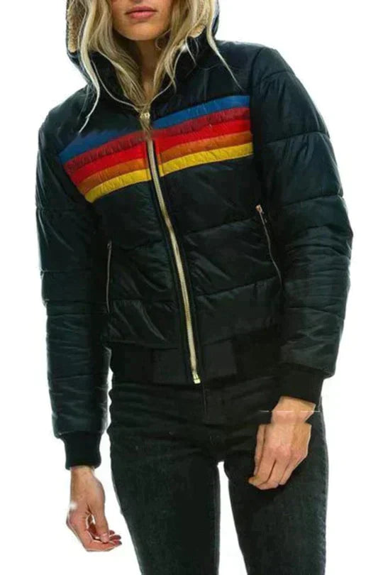 Veste Matelassée à Capuche Femme
