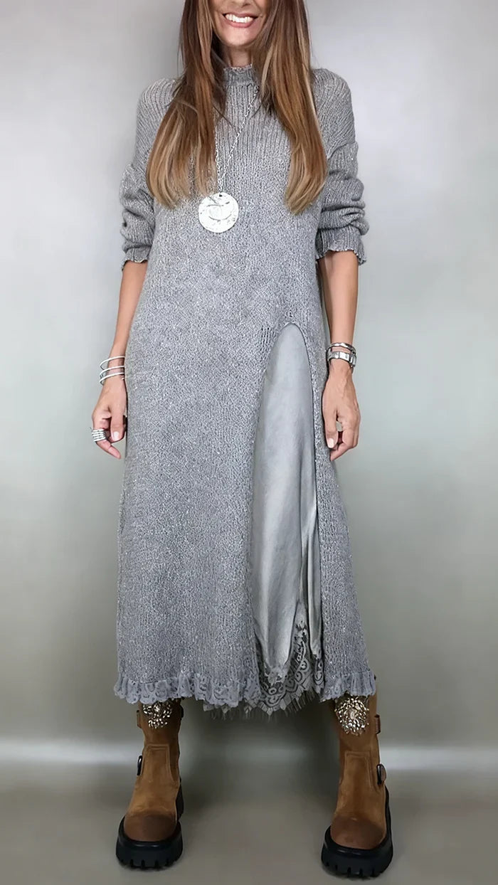 Ensemble Deux Pièces Haut Long et Jupe Femme