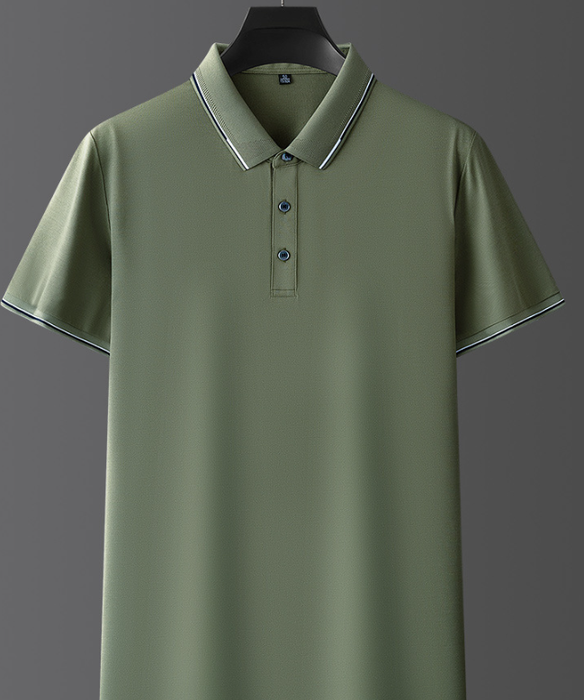 Polo Contrasté Décontracté Homme
