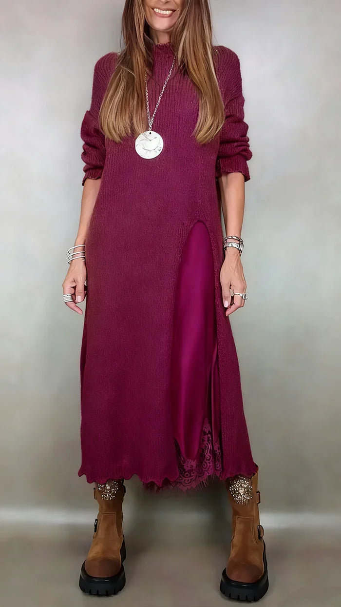 Ensemble Deux Pièces Haut Long et Jupe Femme