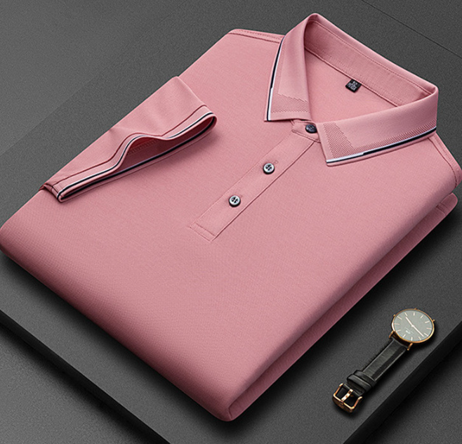 Polo Contrasté Décontracté Homme