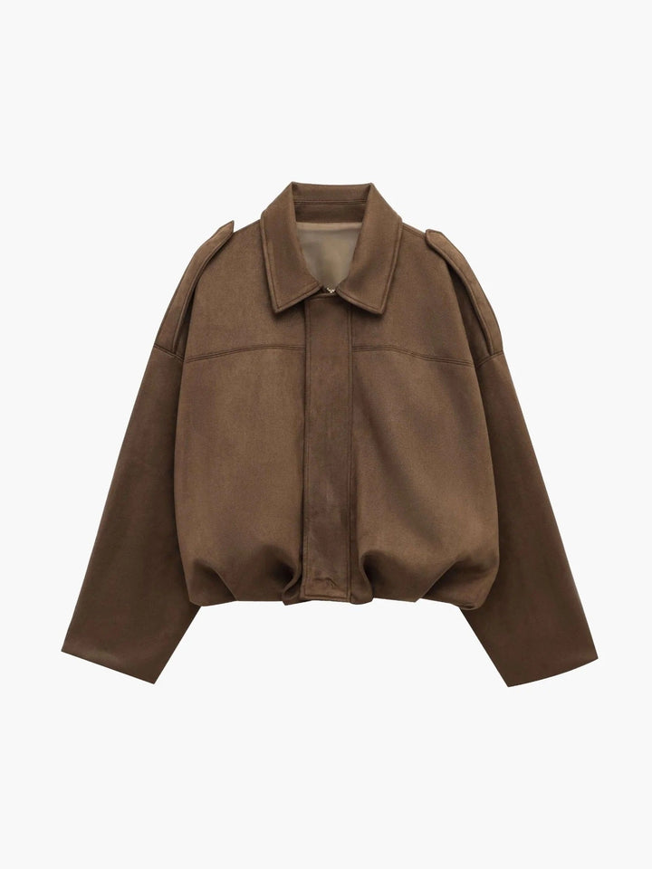 Veste Courte À Col Structuré Femme