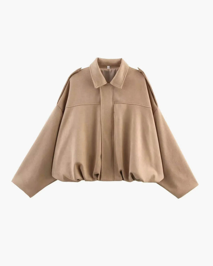 Veste Courte À Col Structuré Femme