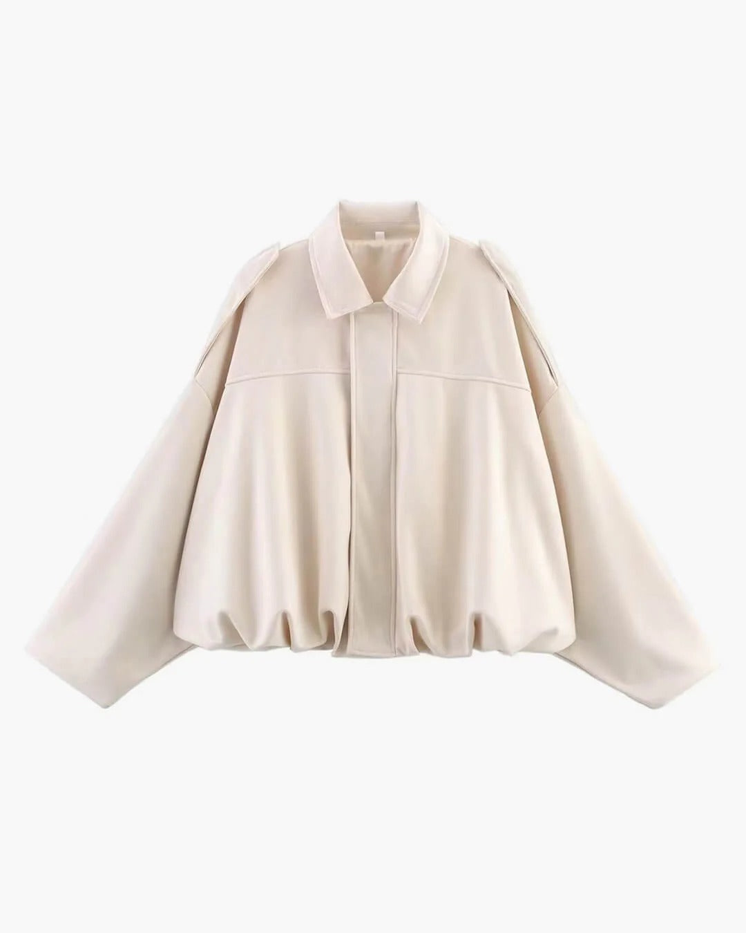 Veste Courte À Col Structuré Femme