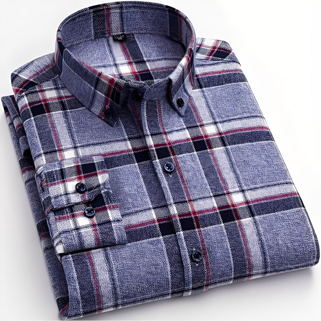 Chemise À Carreaux Classique Homme