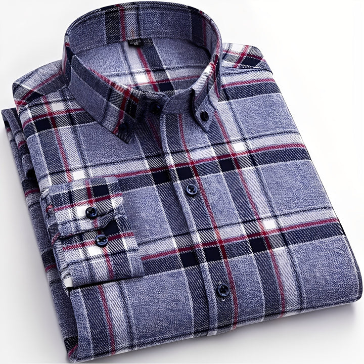 Chemise À Carreaux Classique Homme