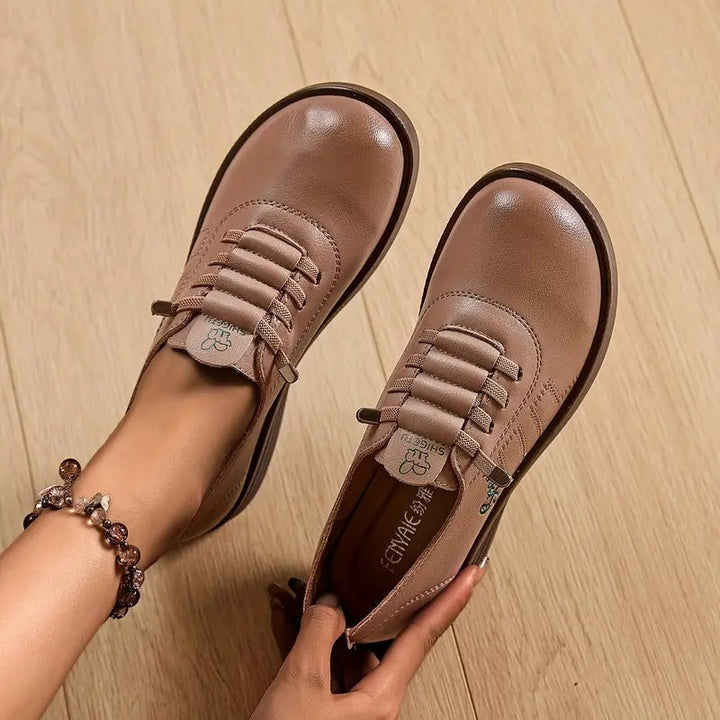 Derbies à Lacets Bout Rond Femme