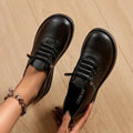 Derbies à Lacets Bout Rond Femme