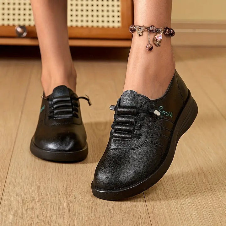 Derbies à Lacets Bout Rond Femme