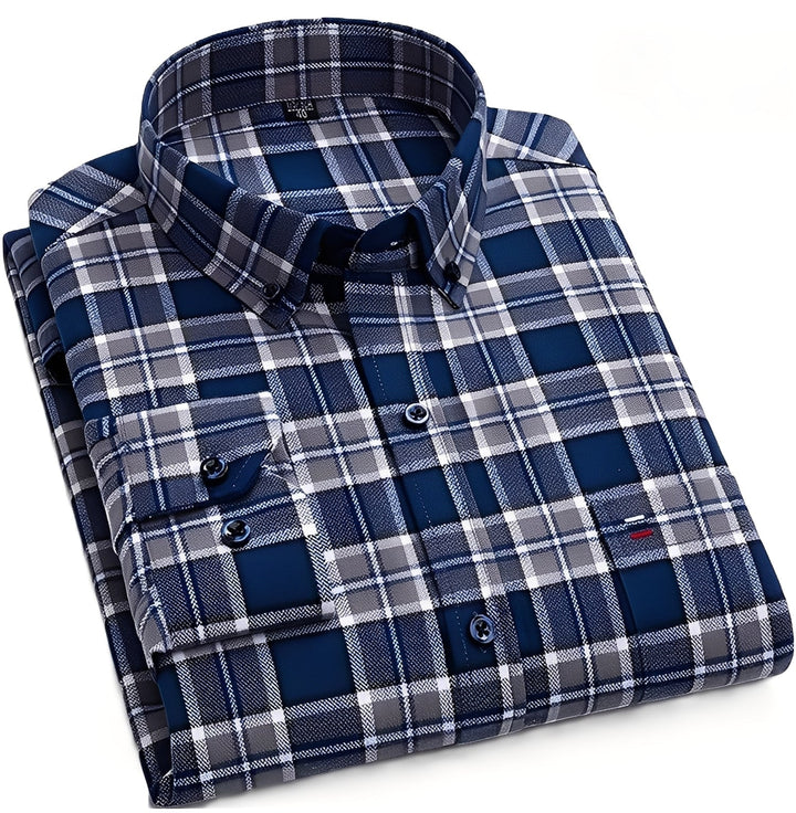 Chemise À Carreaux Classique Homme