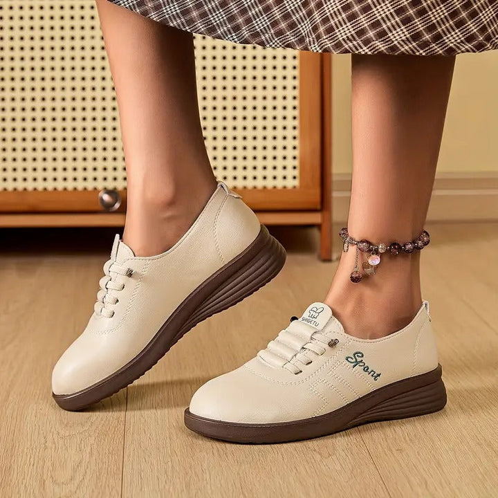 Derbies à Lacets Bout Rond Femme