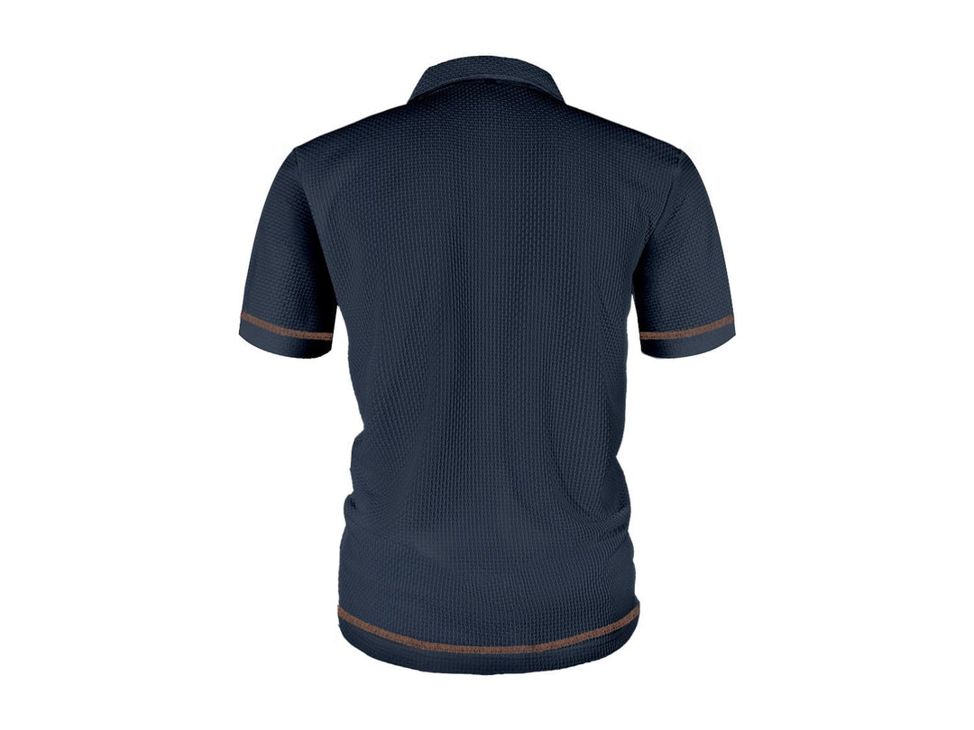 Polo Texturé Élégant Homme