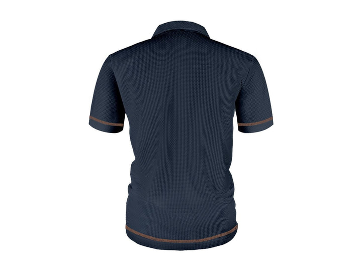Polo Texturé Élégant Homme