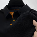 Men's Elegant Textured Polo Shirt