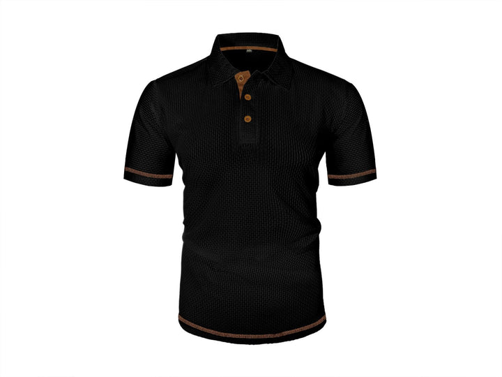 Polo Texturé Élégant Homme