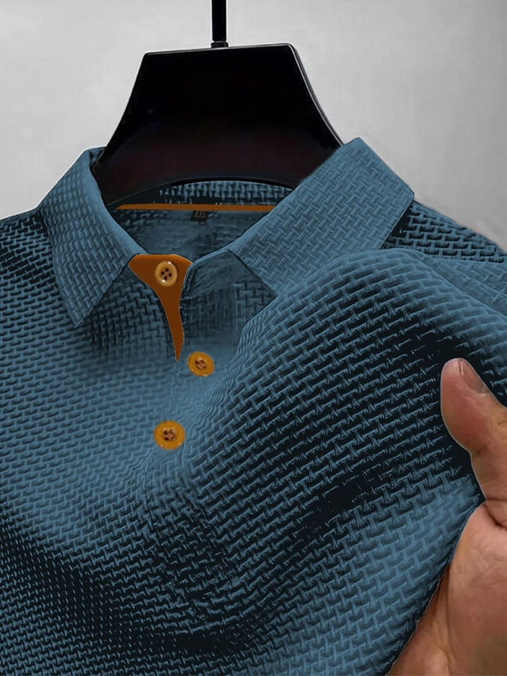 Polo Texturé Élégant Homme