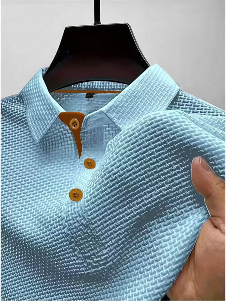 Polo Texturé Élégant Homme