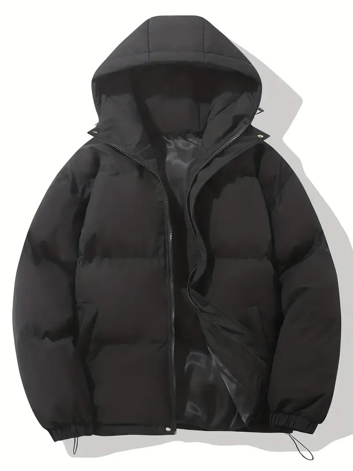 Doudoune Courte à Capuche Zippée Femme