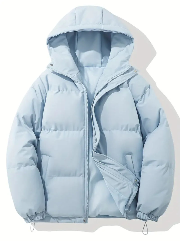 Doudoune Courte à Capuche Zippée Femme