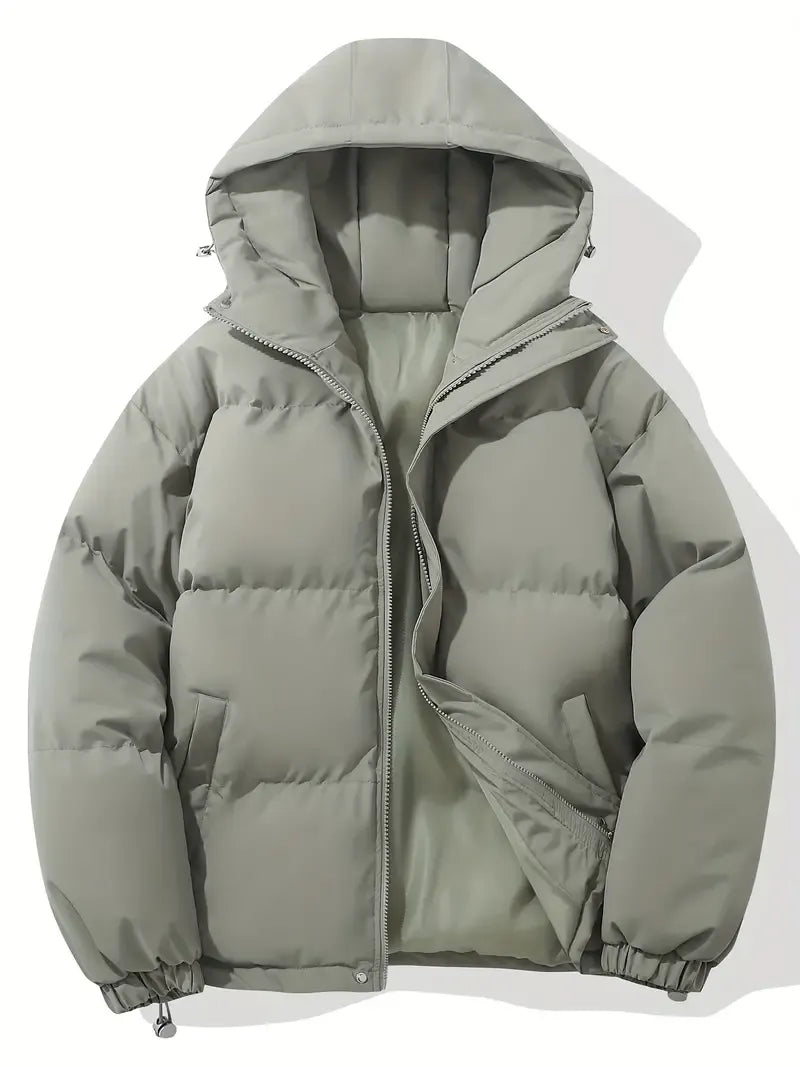 Doudoune Courte à Capuche Zippée Femme