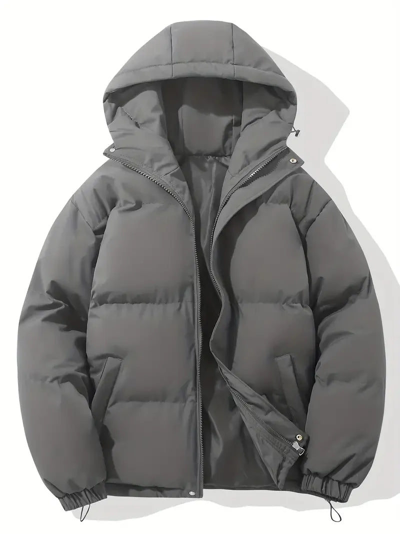 Doudoune Courte à Capuche Zippée Femme