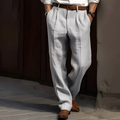 Men's Pleated Suit Trousers