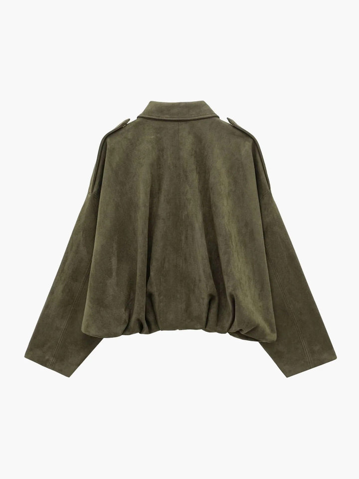 Veste Courte À Col Structuré Femme
