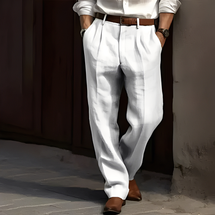 Pantalon Tailleur Plissé Homme