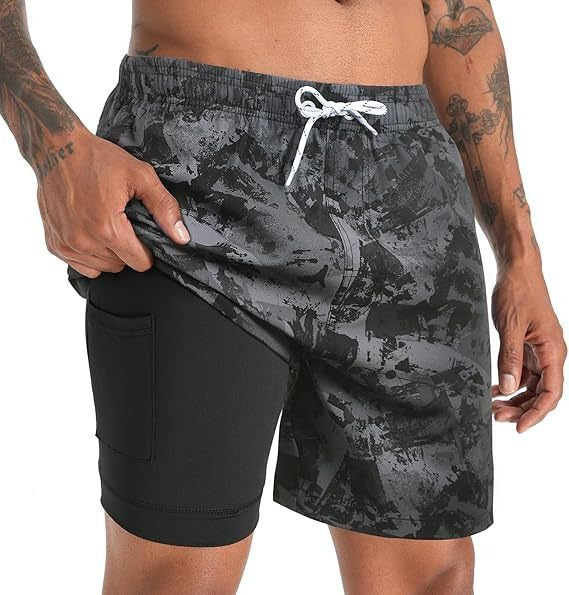 Short De Bain Imprimé Homme
