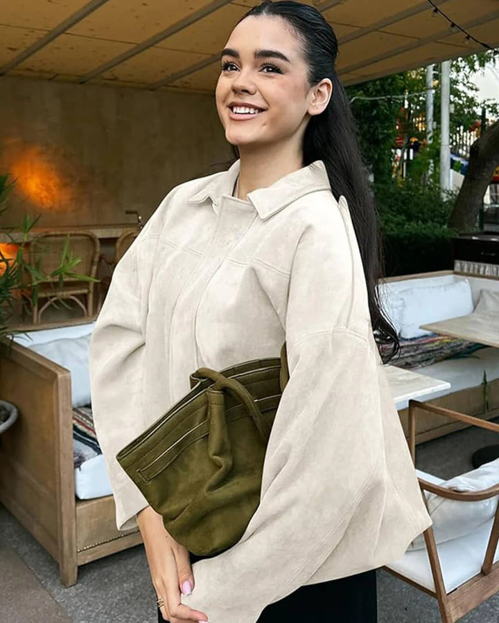 Veste Courte À Col Structuré Femme