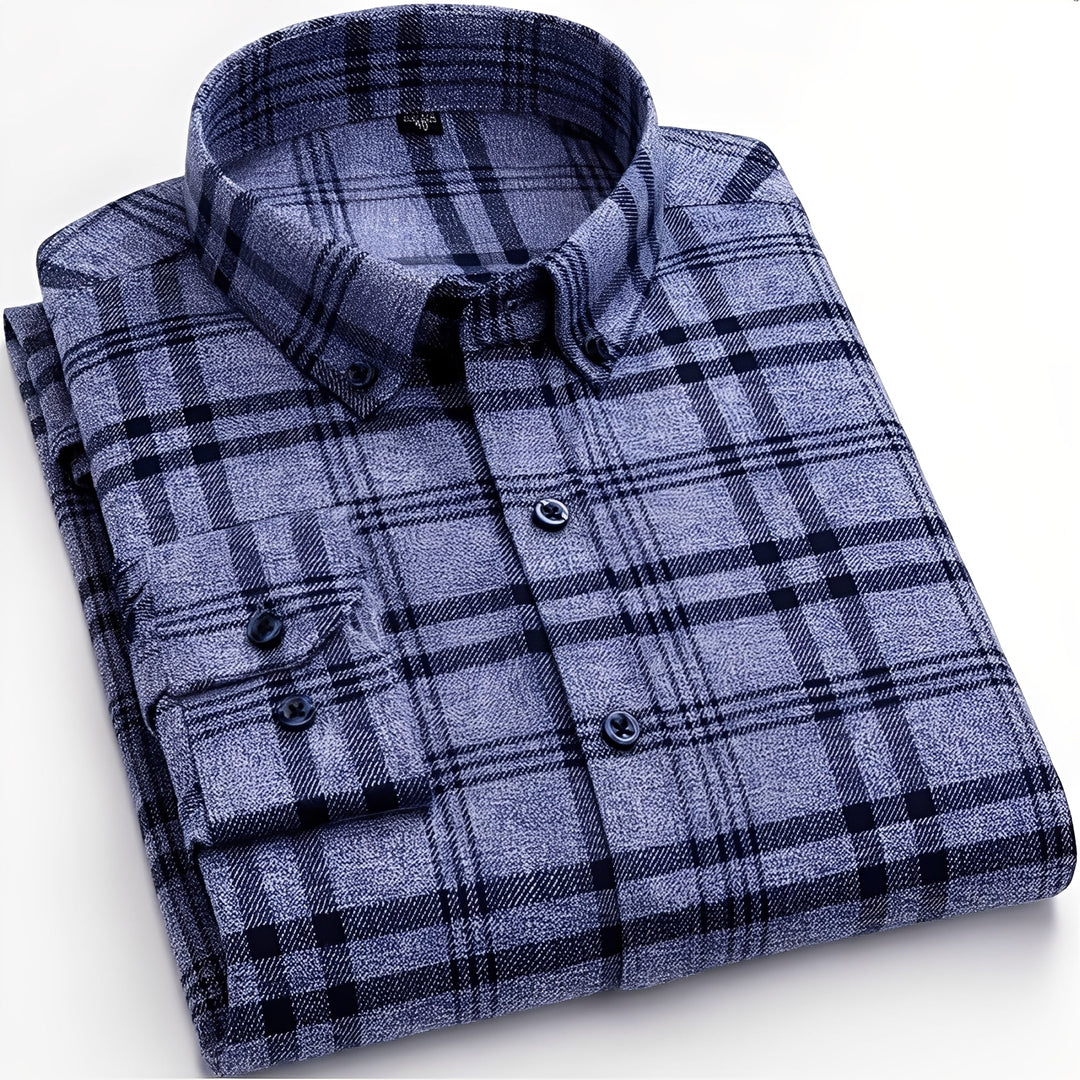 Chemise À Carreaux Classique Homme