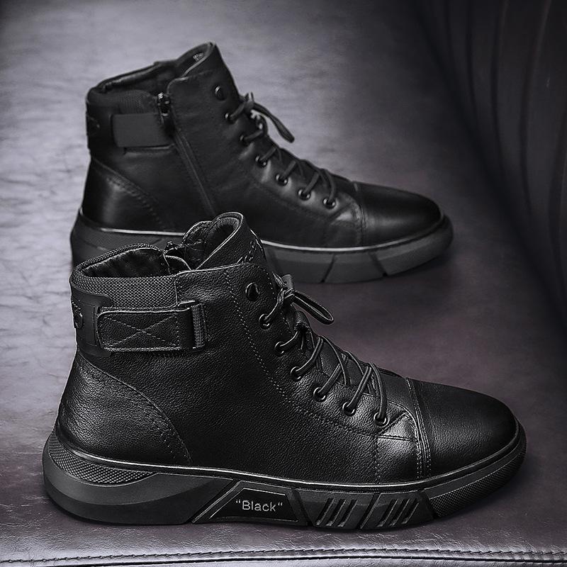 Bottines Montantes à Lacets Homme