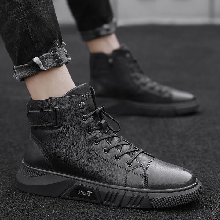 Bottines Montantes à Lacets Homme