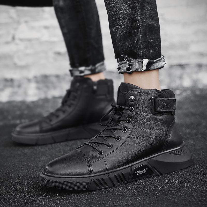 Bottines Montantes à Lacets Homme