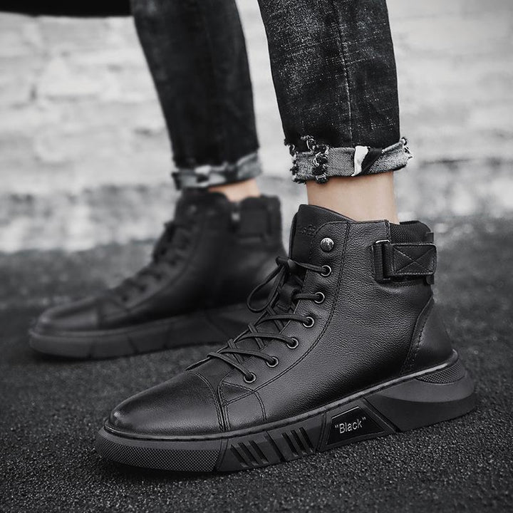Bottines Montantes à Lacets Homme