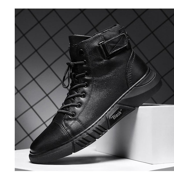 Bottines Montantes à Lacets Homme