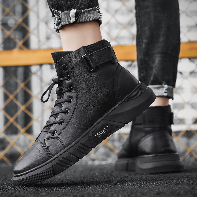 Bottines Montantes à Lacets Homme