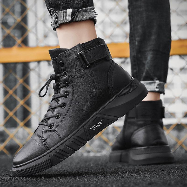Bottines Montantes à Lacets Homme