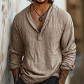 Men's Mandarin-Collar Shirt