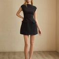 Elegant Women's Structured A-Line Dress