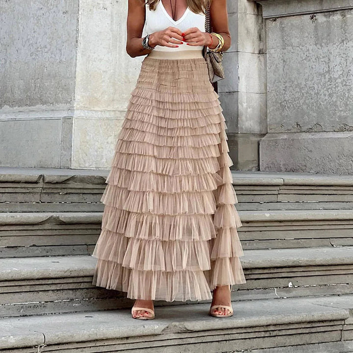 Jupe Maxi Volantée Femme
