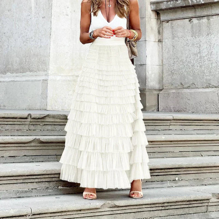 Jupe Maxi Volantée Femme