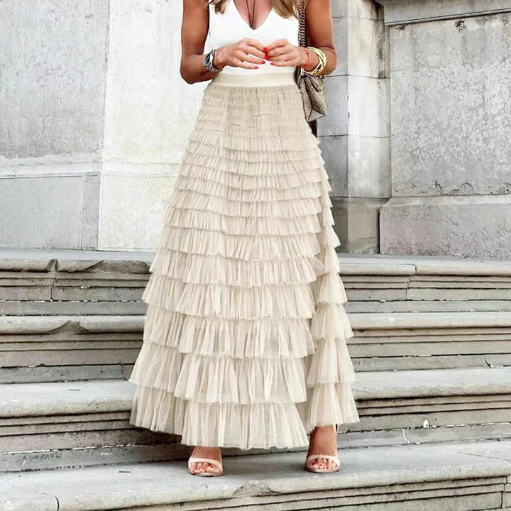 Jupe Maxi Volantée Femme
