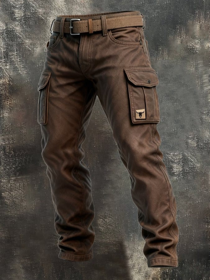 Pantalon Cargo À Poches À Rabat Homme