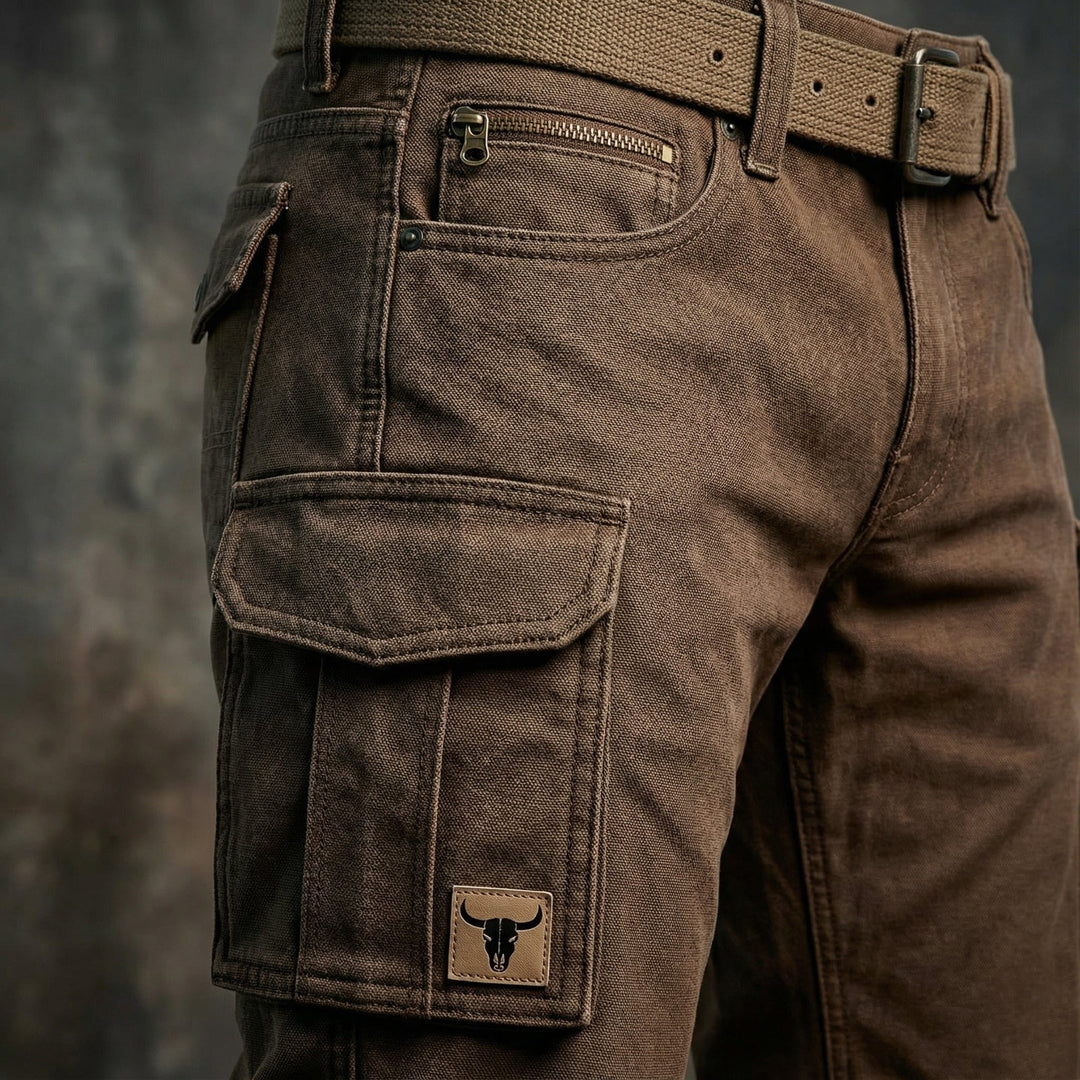 Pantalon Cargo À Poches À Rabat Homme