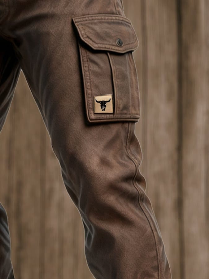 Pantalon Cargo À Poches À Rabat Homme