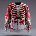 Sweat Halloween Squelette Manches Longues Homme
