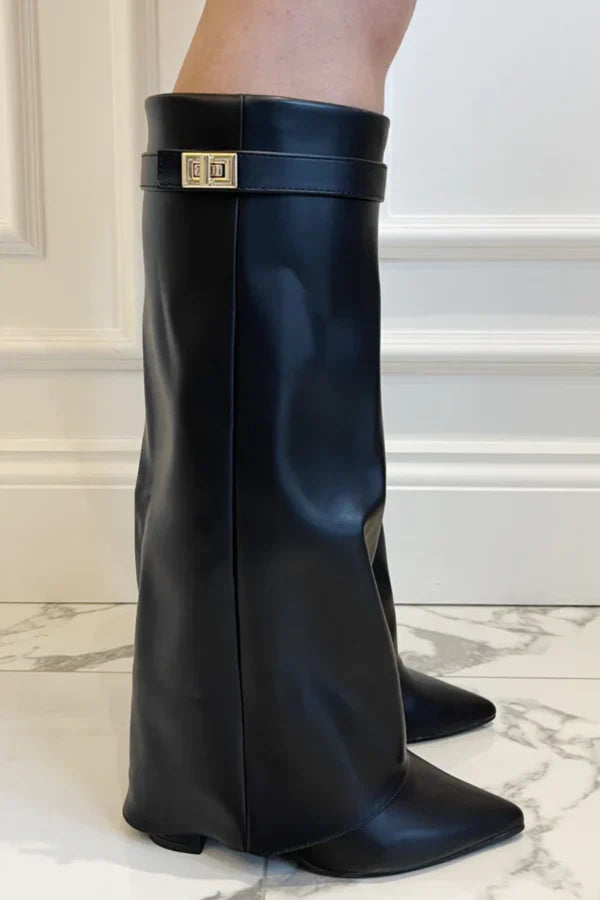 Bottes Hautes Bout Pointu Femme
