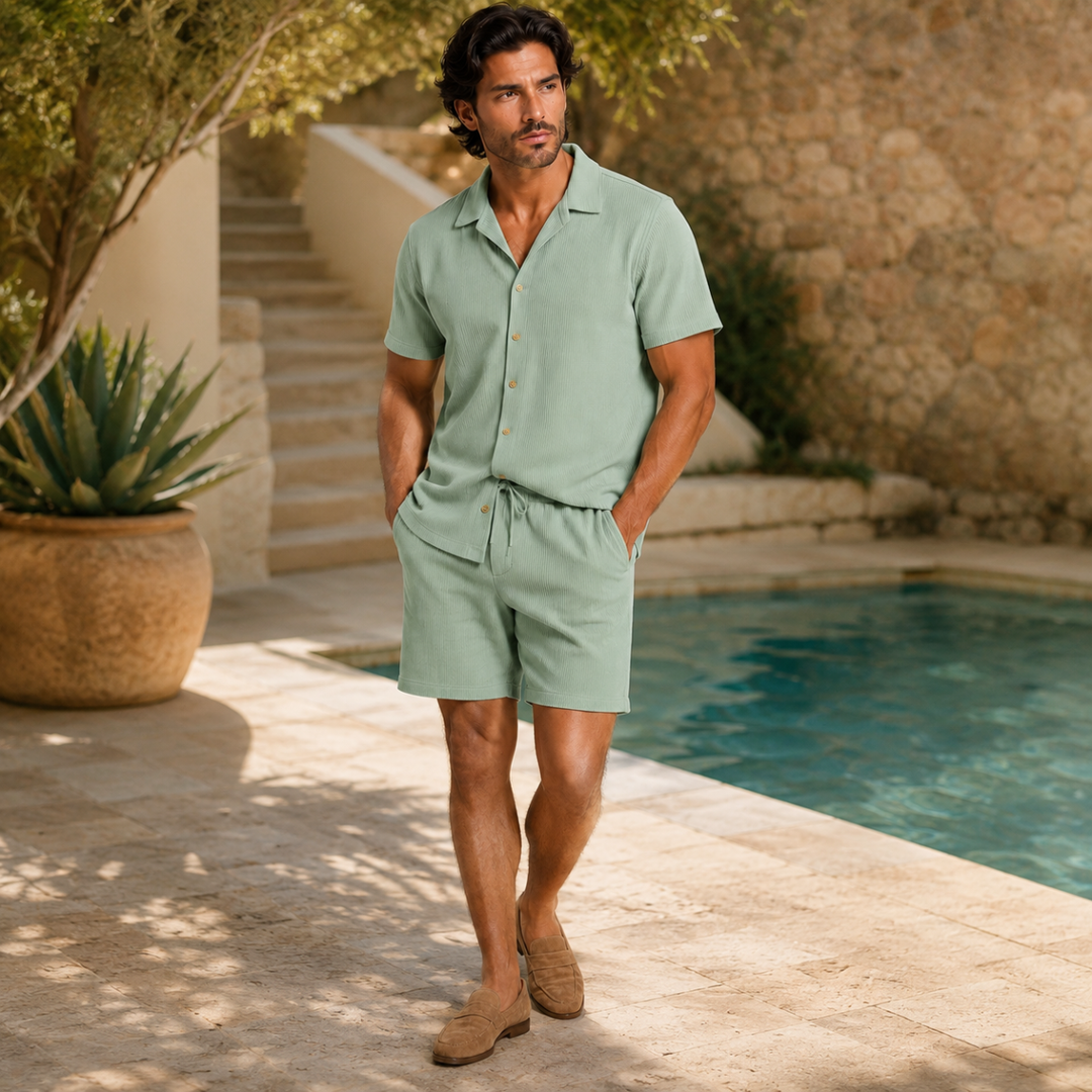 Ensemble avec Chemise et Short Homme