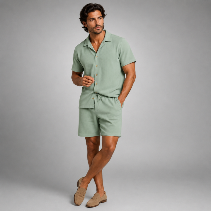 Ensemble avec Chemise et Short Homme